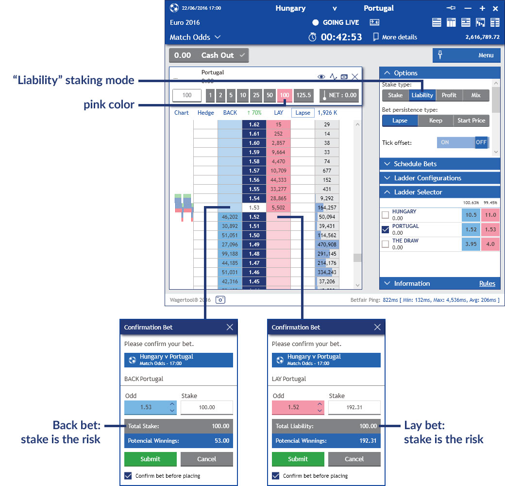 Stake types User Guide Wagertool